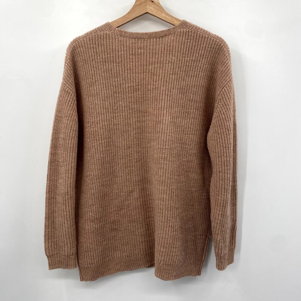 Jenni Kayne XS Tan Knit Merino Wool Alpaca Cabin Sweater - Picture 4 of 5